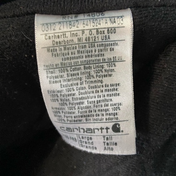 Vintage Carhartt Men's Loose Fit Washed Duck Insulated Active Jacket - Picture 8 of 8